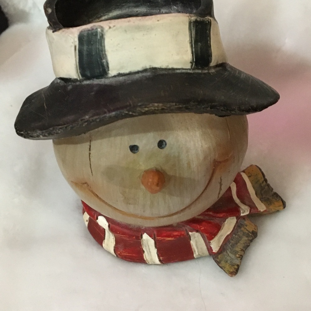 Festive Snowman Candle Holder - Picture 2 of 3